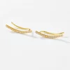 Brinco Feminino Ear Cuff Cravejado em Prata 925 - Melborny