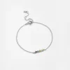 Pulseira Feminina Minimalista Color em Prata 925 - Melborny
